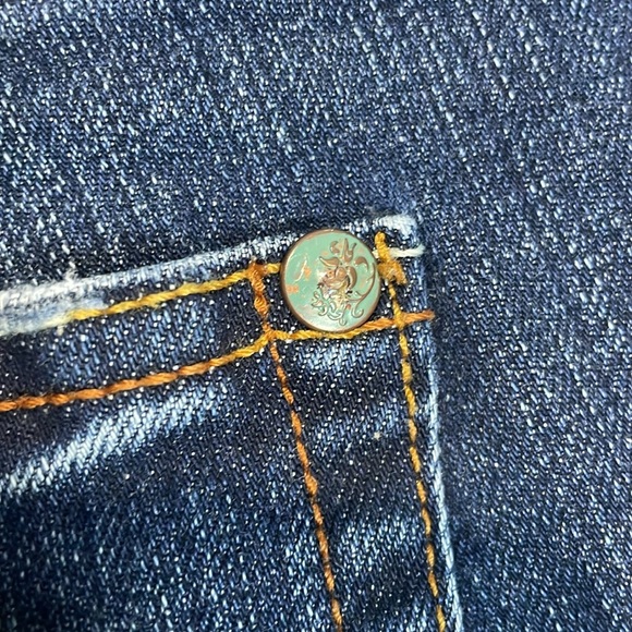 Vikki Vi Blue Ankle Frayed Jeans - Picture 11 of 11